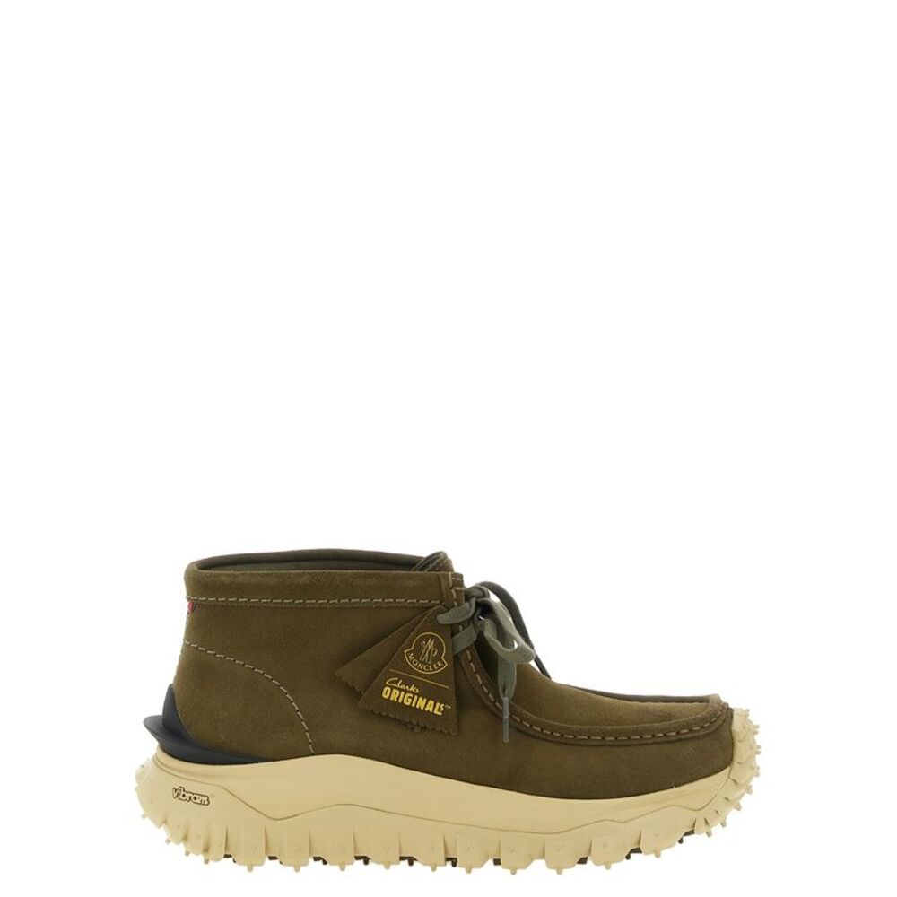 Moncler Bicolor Leather Ankle Men's Boots